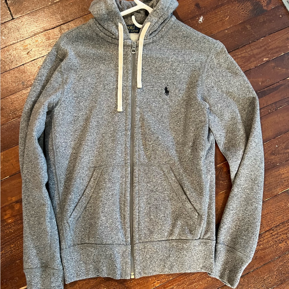 Polo by Ralph Lauren Heather Gray Zip-Up Sweater